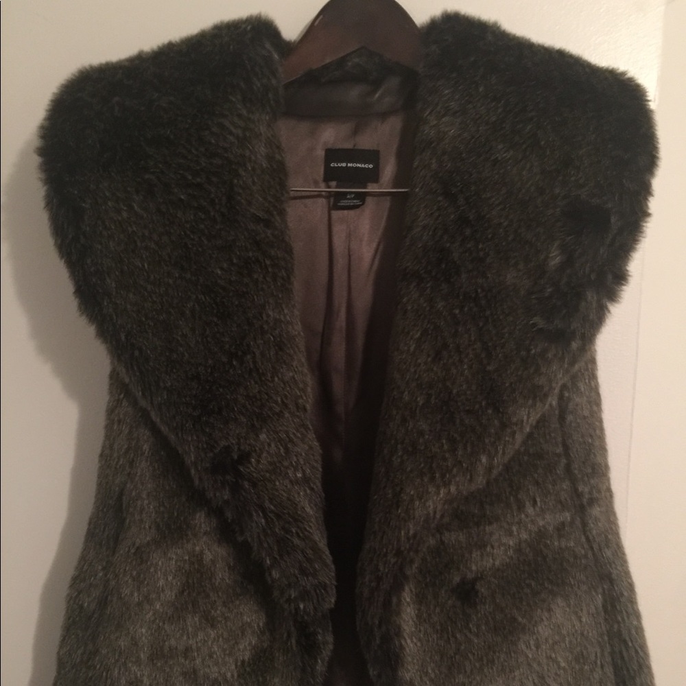 Faux fur vest